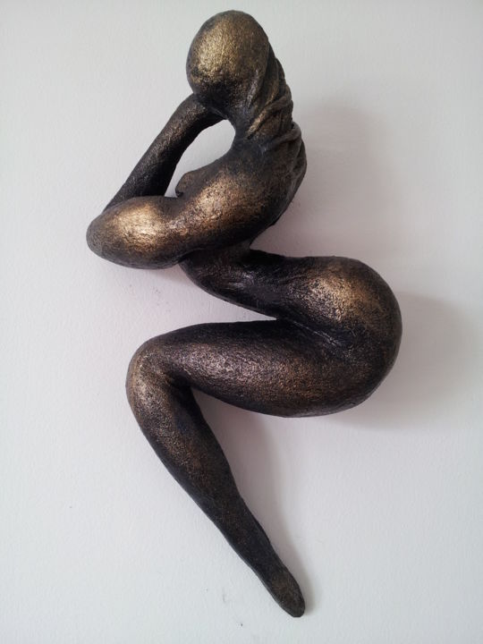 Sculpture titled "Transformation" by Zou.Sculpture, Original Artwork, Ceramics