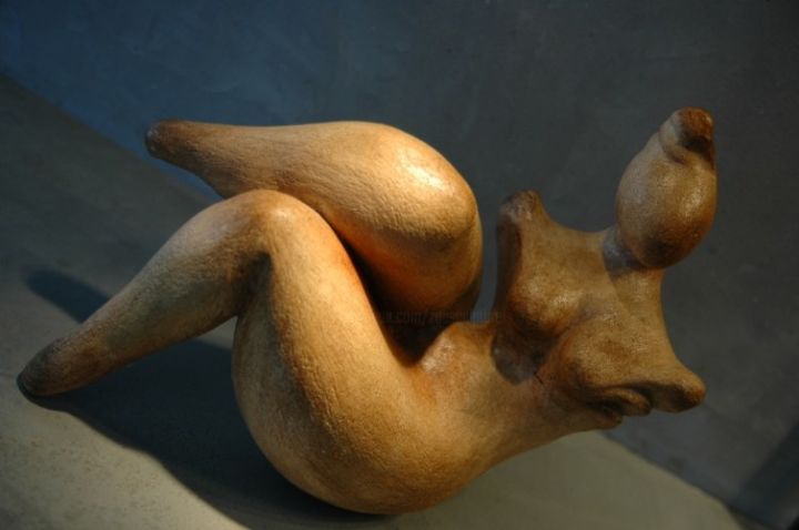 Sculptuur getiteld "la volupté 5" door Zou.Sculpture, Origineel Kunstwerk