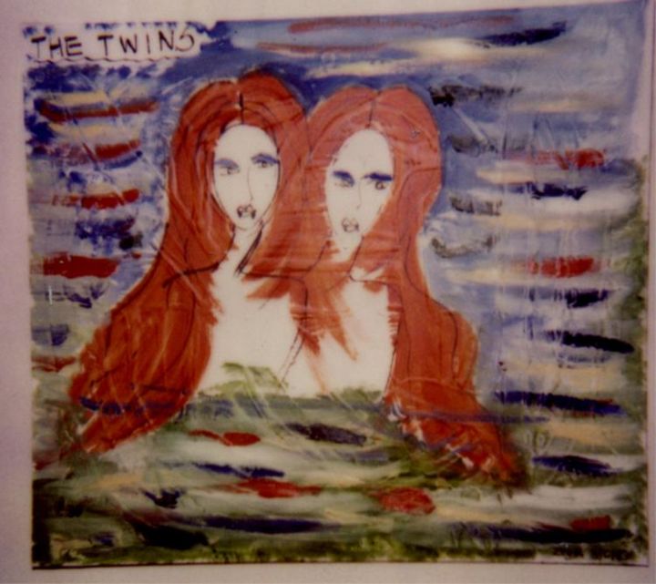 Painting titled "THE TWINS" by Zoya Peerthum, Original Artwork