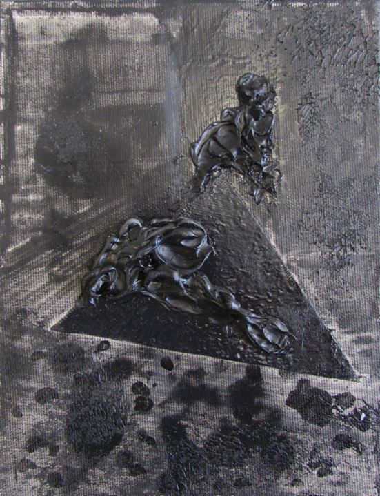 Pintura titulada "Untitled 01 [Dissec…" por Zsolt Berszán, Obra de arte original, Oleo Montado en Bastidor de camilla de mad…