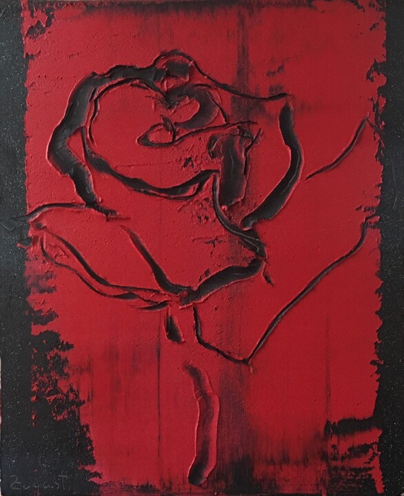 Painting titled "PÉTALOS DE ROSA" by Antonio Zugasti Cabrillo, Original Artwork, Oil