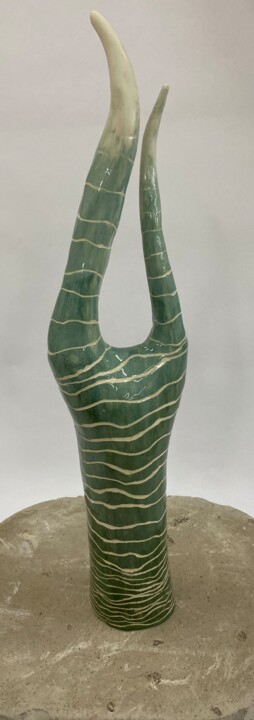 Design mit dem Titel "Dalgalardan esinlen…" von Zuhal Soyal, Original-Kunstwerk, Keramik