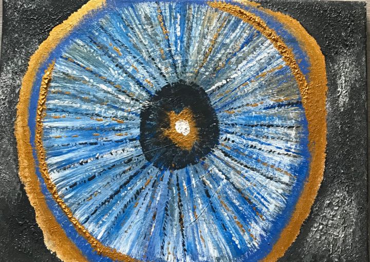 Painting titled "Nazar" by Zülal Yildirim, Original Art, Acrylic