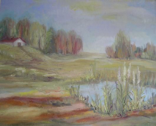 Painting titled "Camino a casa" by Zulema, Original Artwork