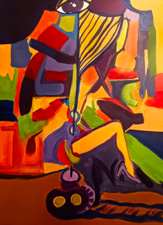 Painting titled "My Beauty, My Compl…" by Zulma Brooks, Original Artwork, Acrylic