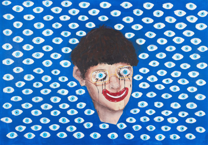 Peinture intitulée "Eyes" par Zuzanna Nowak, Œuvre d'art originale, Impression numérique
