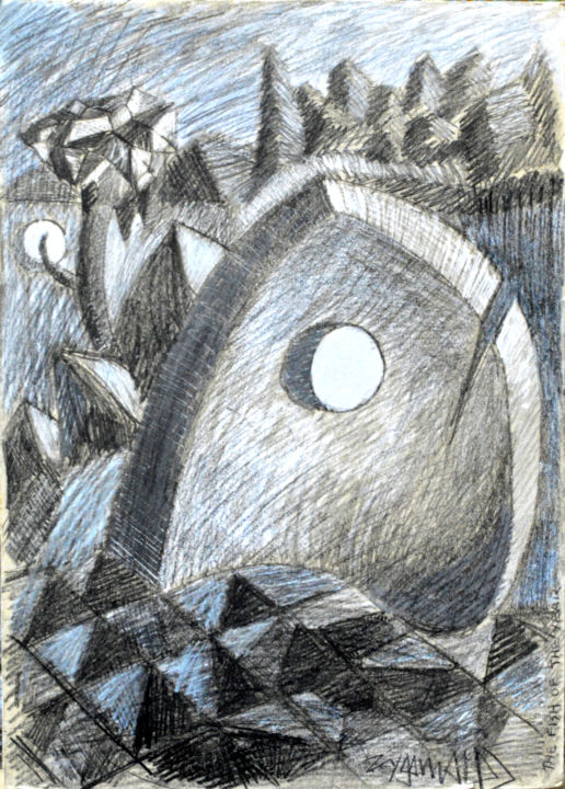 Drawing titled "The-fish-of-the-year" by Zygomalas, Original Artwork, Pencil