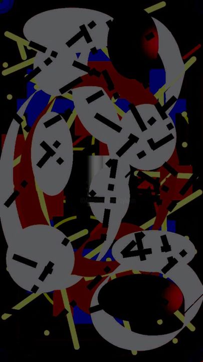 Peinture intitulée "Tic tac #1" par Zykram, Œuvre d'art originale,