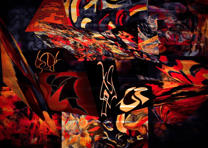 「Music in the wind」というタイトルのデジタルアーツ Zykramによって, オリジナルのアートワーク, 2Dデジタルワーク