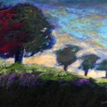 Peinture intitulée "Le viel arbre solit…" par Daniel P Simard, Œuvre d'art originale