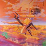 Painting titled "Flight" by Alexander Kotlovsky, Original Artwork, Acrylic