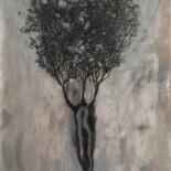 Dessin intitulée "L’arbre de la vie" par Alain Godefroid, Œuvre d'art originale, Encre
