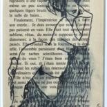 제목이 "Jardin des caresses…"인 그림 Alain Godefroid로, 원작, 잉크