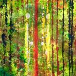 Painting titled "Amazon Rainforest" by Aatmica Ojha, Original Artwork, Acrylic