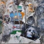 Peinture intitulée "Ajrassou Al Aouda" par Abdelaali Benchekroun, Œuvre d'art originale, Huile Monté sur Châssis en bois
