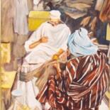 Peinture intitulée "le tailleur" par Abderrahim El Moujaouid, Œuvre d'art originale, Acrylique Monté sur Châssis en bois
