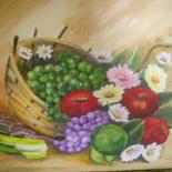 Painting titled "frutas" by Acuan, Original Artwork
