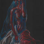 Dibujo titulada "La Marianne en 3 co…" por Adrien Cambien, Obra de arte original, Lápiz