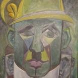 Painting titled "Gentilhomme" by Annie Fontaine, Original Artwork, Oil
