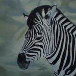 Pintura titulada "zebra.jpg" por Agustin, Obra de arte original, Oleo