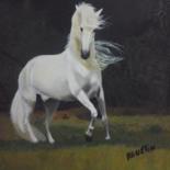 Pintura titulada "caballoA8" por Agustin, Obra de arte original, Oleo