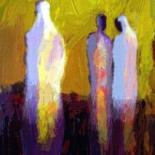 Peinture intitulée "les-trois-grâces" par Mohamed Toufik Lebcir, Œuvre d'art originale