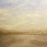 Painting titled "Desert" by Anastasiya Dmitrieva, Original Artwork, Acrylic Mounted on Wood Stretcher frame