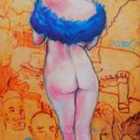 Peinture intitulée "Danse nu au cabaret" par Alain Montoir, Œuvre d'art originale, Acrylique