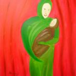 Painting titled "La femme et son enf…" by Alainv, Original Artwork