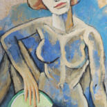 Painting titled "Maca" by Albert Cruells, Original Artwork, Acrylic Mounted on Wood Stretcher frame
