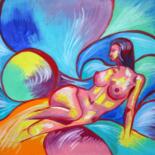 Painting titled "The Birth of Venus" by Aleksandra Cherepanova, Original Artwork, Oil