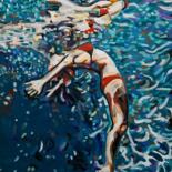 Painting titled "Underwater " by Alexandra Djokic, Original Artwork, Acrylic