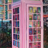 Painting titled "Phone box / 101 X 7…" by Alexandra Djokic, Original Artwork, Acrylic