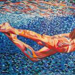 Painting titled "Underwater  XXL" by Alexandra Djokic, Original Artwork, Acrylic