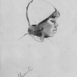 Drawing titled "Sketch 4" by Aleksandra Manzha, Original Artwork, Graphite