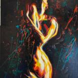 Painting titled "Nude - 29" by Alex Loreci, Original Artwork, Acrylic