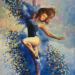 Painting titled "Dancer" by Alex Loreci, Original Artwork, Acrylic