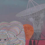 Картина под названием "Radiowave" - Alexander Sovtsa, Подлинное произведение искусства, Акрил