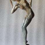 Sculpture intitulée "Clown" par Alexandr Karat, Œuvre d'art originale, Bronze