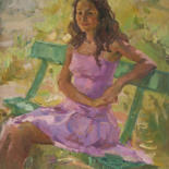 Painting titled "Tanya" by Alexey Chebotaru, Original Artwork, Oil
