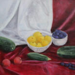 Pittura intitolato "Still Life with Zuc…" da Alexey Beregovoy, Opera d'arte originale, Olio