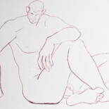 Dessin intitulée "sketch 15" par Alina Konyk, Œuvre d'art originale, Crayon