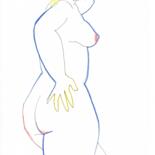 Рисунок под названием "sketch 27" - Alina Konyk, Подлинное произведение искусства, Карандаш