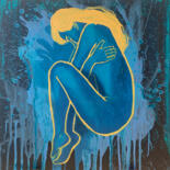 Peinture intitulée "Уязвимость" par Alisa Asatrian, Œuvre d'art originale, Acrylique