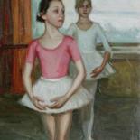 Painting titled ""In the ballet scho…" by Alisa Gibet, Original Artwork, Oil