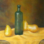 Painting titled "Roman Table" by Allegretto, Original Artwork, Acrylic