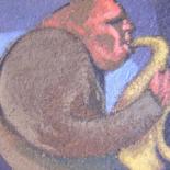 Painting titled "Jazz sessions 3" by Emiliano Villani, Original Artwork
