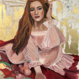 Pintura titulada "INCANDESCENTE" por Amélie Bourbon, Obra de arte original, Oleo Montado en Bastidor de camilla de madera