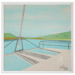 Painting titled "Sur le pont" by Anaïse Nolan, Original Artwork