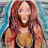 Schilderij getiteld "FEMALE BEAUTY" door Anandswaroop Manchiraju, Origineel Kunstwerk, Acryl